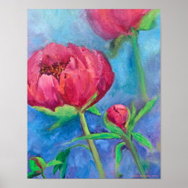 Alaska Peonies Appearance Matte Poster