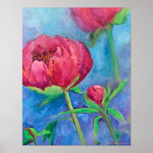 Alaska Peonies Appearance Matte Poster