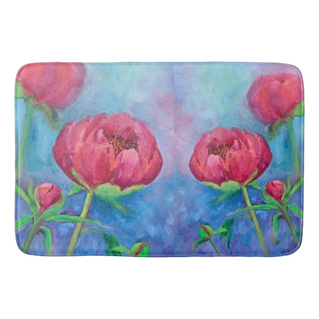 Alaska Peonies Bath Mat Badrumsmatta (Framsidan)