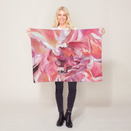 Alaska Peonies Flexibla Blanket Fleecefilt