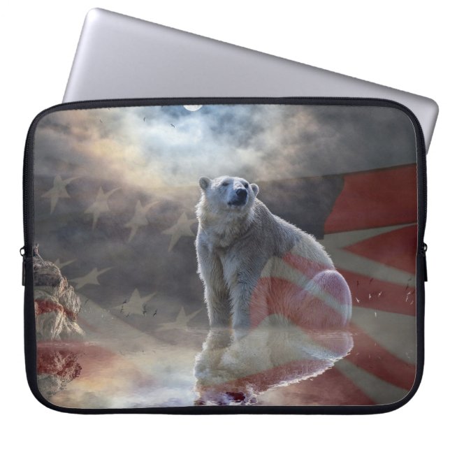 Alaska Polar Bear Laptop Fodral (Framsidan)