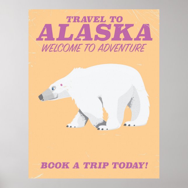 Alaska Polar Bear Poster (Framsidan)