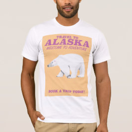 Alaska Polar Bear vintage resor poster T-shirt