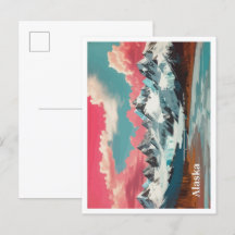 Alaska Pop Art Travel Illustration