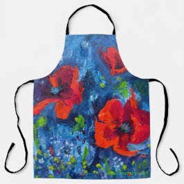 Alaska Poppies Apron