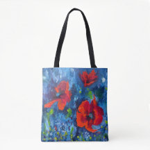 Alaska Poppies & Tishas Garden Tote Bag