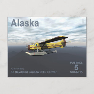 Alaska Postage - de Havilland DH3-C Otter Vykort
