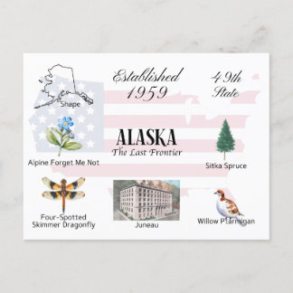 Alaska Postcard | Teman och riktmärken för stat Vykort