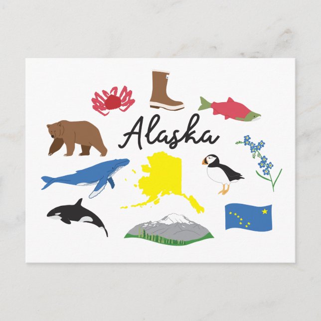 Alaska Postcard Vykort (Framsida)