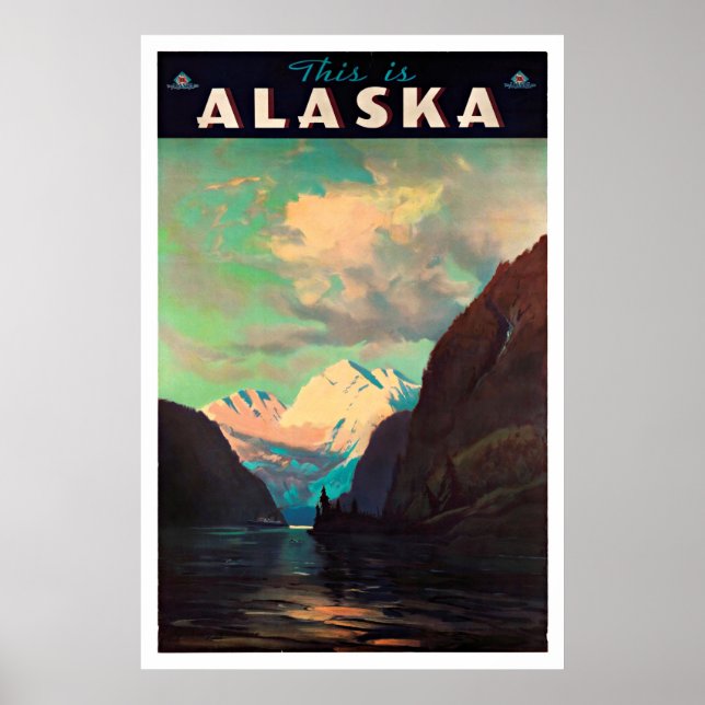 Alaska - Poster Vintage resor (Framsidan)