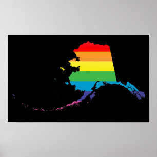Alaska-pride. strimlad. poster