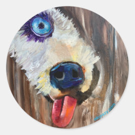 Alaska Puppy Sled Hund Transport Sticker Runt Klistermärke
