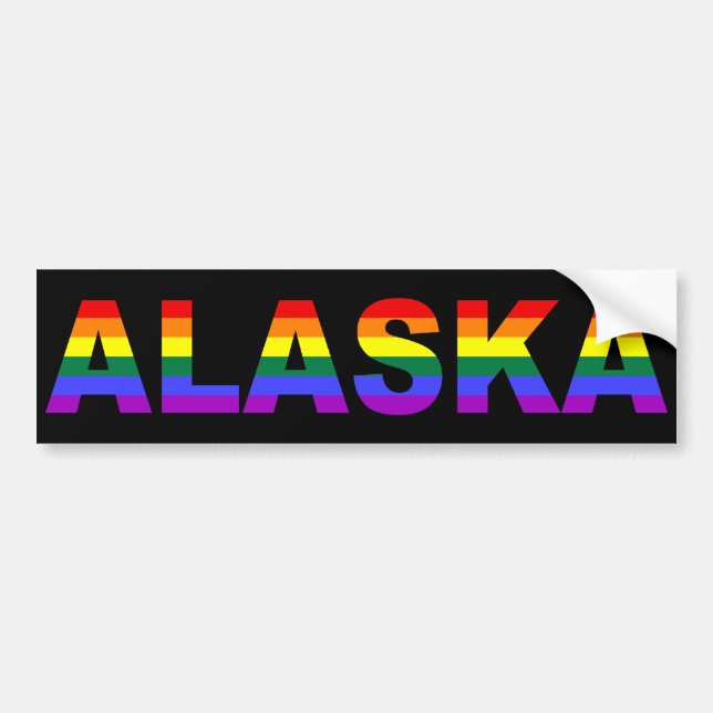 Alaska Rainbow Rand Bildekal (Framsidan)
