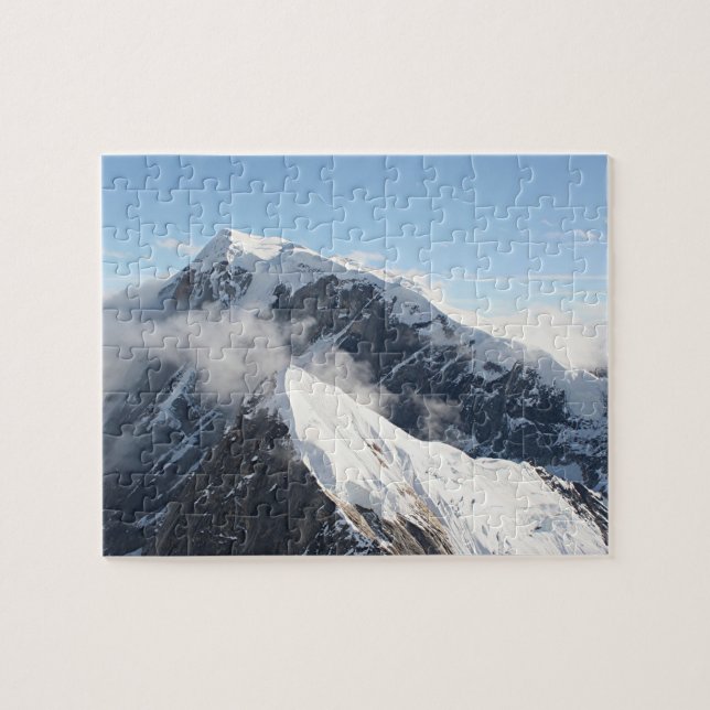 Alaska Range, Alaska, USA, Jigszle Puzzle Pussel (Horisontell)