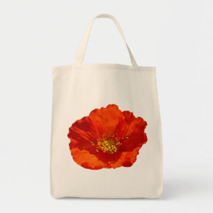Alaska Red Poppy Colorful Flower Tygkasse