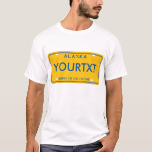 Alaska registreringsskylt t shirt