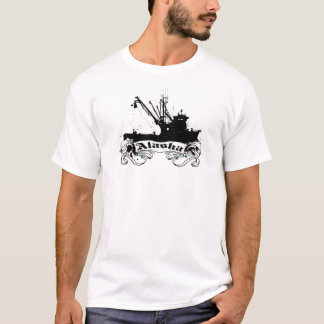 Alaska "reklamfilmfiskebåt ", tee shirt