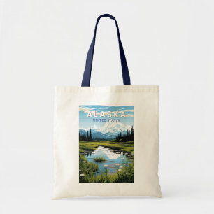 Alaska Resa Konst Vintage Tygkasse