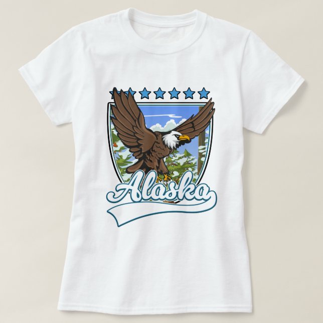 Alaska Resa Plåster T Shirt (Design framsida)