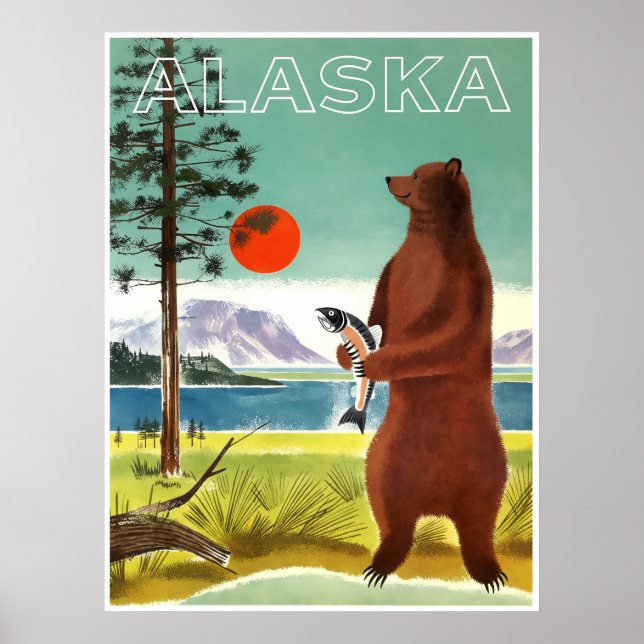 Alaska researaffisch  poster (Framsidan)