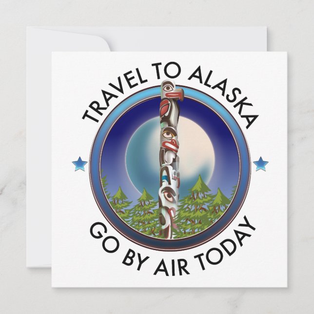 Alaska reslogotyp inbjudningar (Framsida)