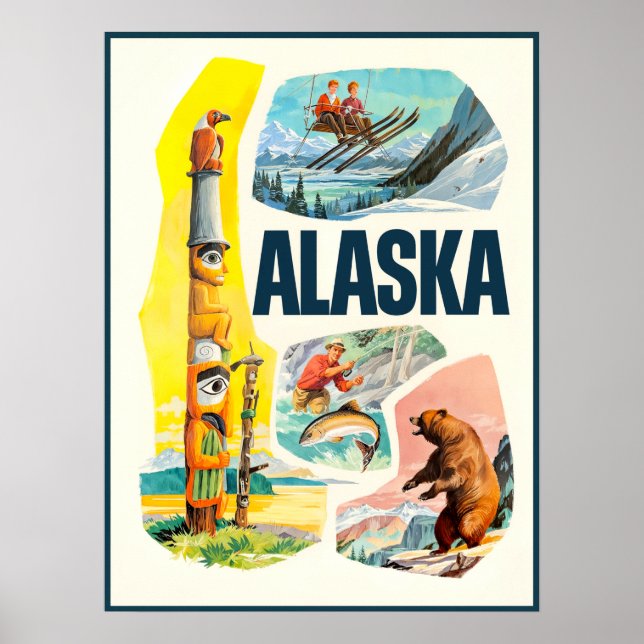 Alaska Resor Affisch  (Framsidan)