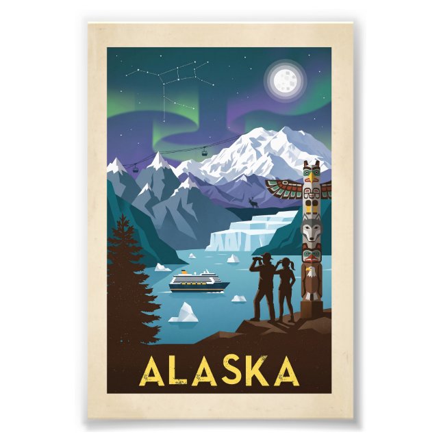 Alaska Resoraffisch Fototryck (Framsidan)