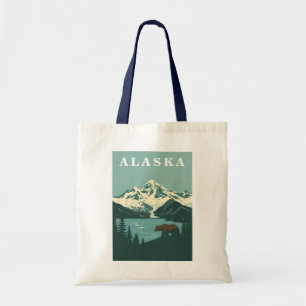 Alaska Retro Resa Grisbjörn Tygkasse