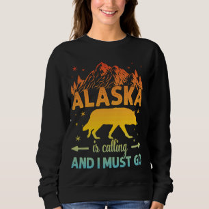 Alaska ringer och jag måste åka Alaska Alaska Wol T Shirt