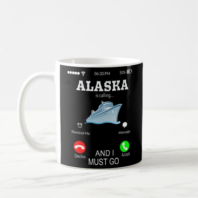 Alaska ropar efter vaccinering kaffemugg (Vänster)