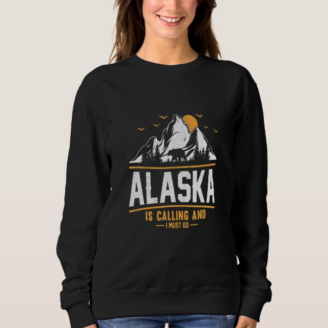 Alaska ropar och jag måste åka  3 t shirt (Framsida)