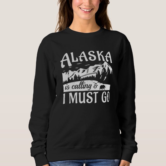 Alaska ropar och jag måste åka   t shirt (Framsida)