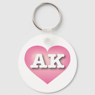Alaska Rosa Fade Heart - I kärlek AK Nyckelring