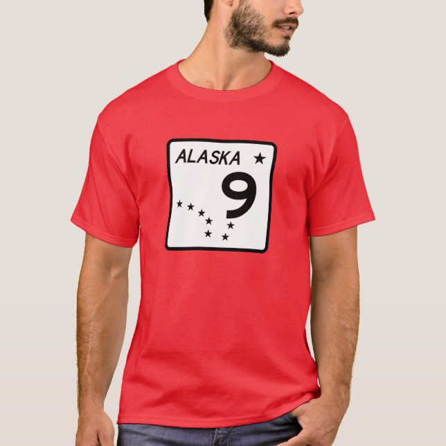 Alaska Route T Shirt (Framsida)