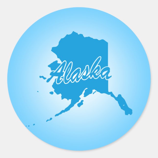 Alaska Runt Klistermärke (Framsida)