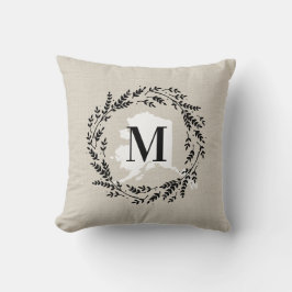 Alaska Rustic WAN Monogram Dekorativ kudde