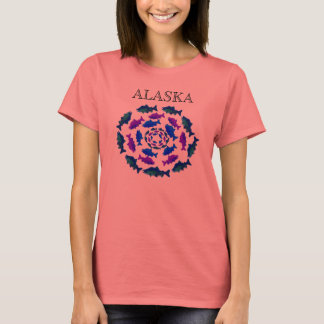 Alaska Salmon Circle Tee