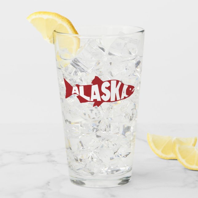 Alaska Salmon Glaskopp (Framsida Ice)