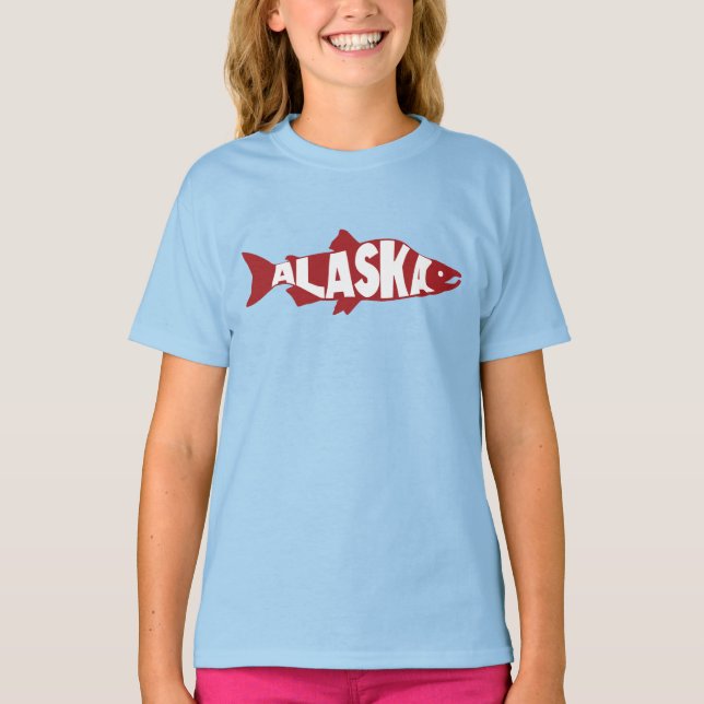 Alaska Salmon T Shirt (Framsida)