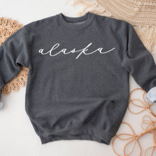 Alaska Script State Women's Sweatshirt T Shirt