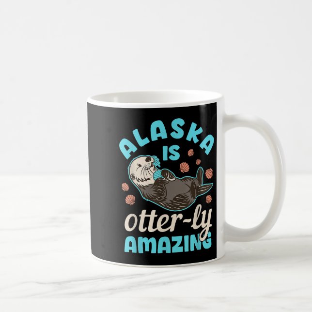 Alaska Sea Otter Vacation Souvenir Kaffemugg (Höger)