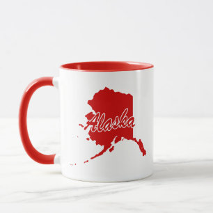 Alaska Shape Red Mugg