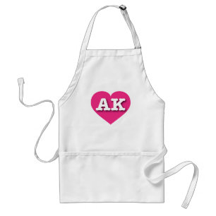 Alaska Shock rosa Heart - I kärlek AK Förkläde