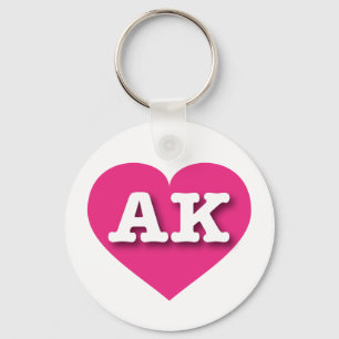 Alaska Shock rosa Heart - I kärlek AK Nyckelring