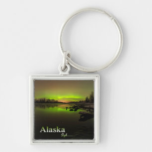 Alaska Sigh... Fyrkantig Silverfärgad Nyckelring