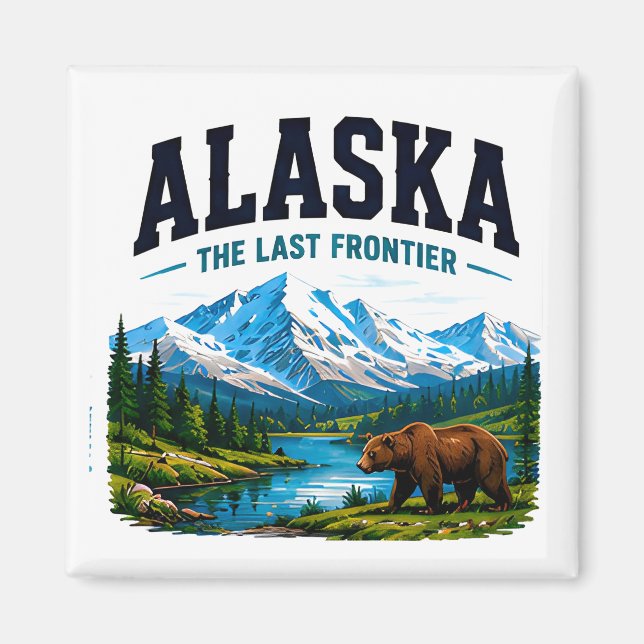 Alaska Sista Frontier Äventyr Magnet (Framsidan)
