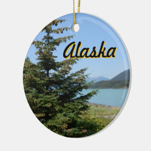 Alaska. Sista gränsen. Julgransprydnad Keramik