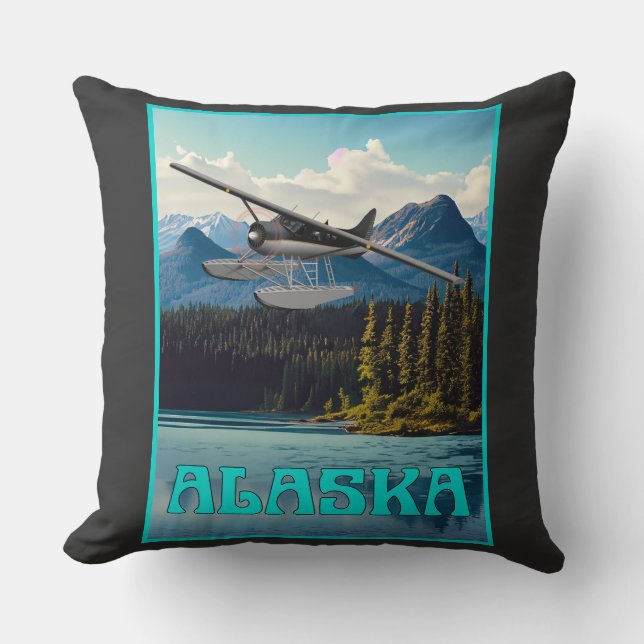 Alaska sjöflygplan kudde (Framsida)