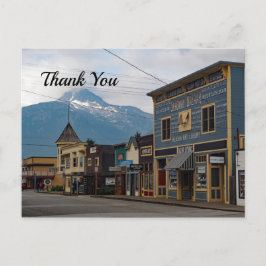 Alaska Skagway Stad Byggnader Foto Tack Vykort