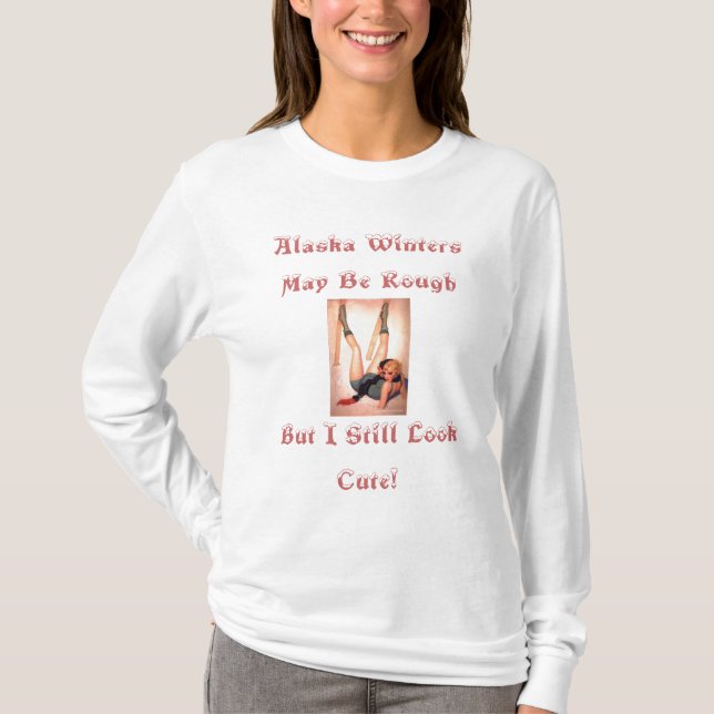 Alaska skidar kaninen t-shirt (Framsida)